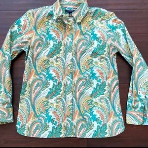 Lands End paisley shirt